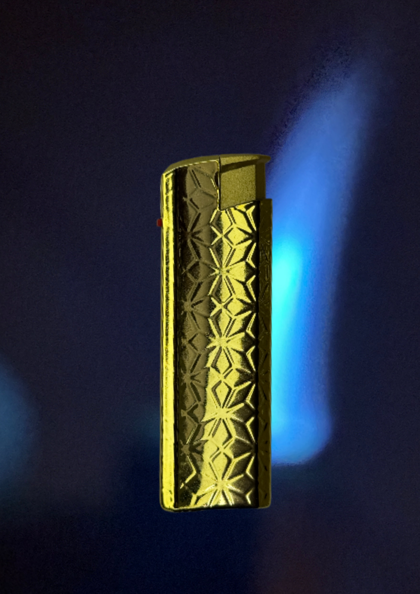 Golden Patterned Lighter – Premium Stylish Refillable Metal Lighter