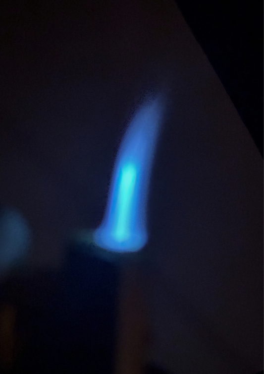 Blue Patterned Lighter – Premium Stylish Refillable Metal Lighter