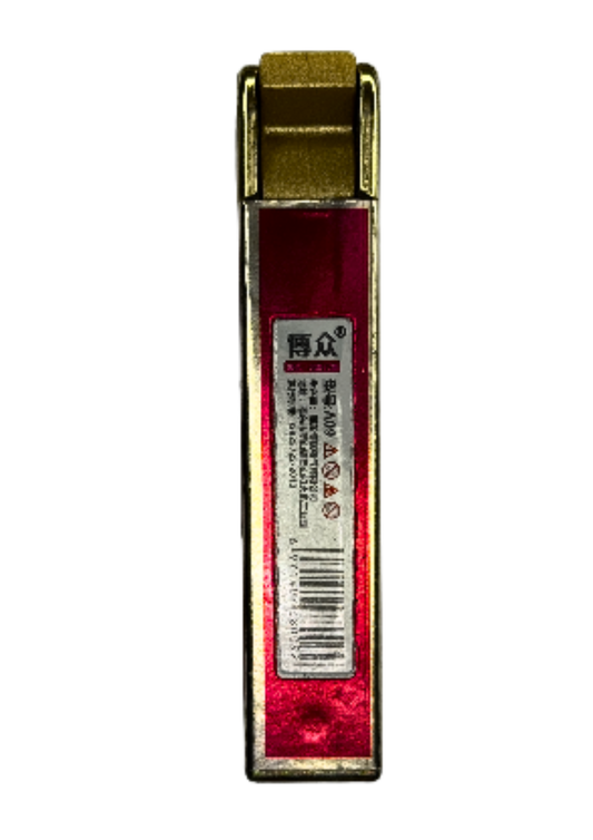 Stylish Red & Gold Lighter – Good Luck Design | Premium Refillable Lighter