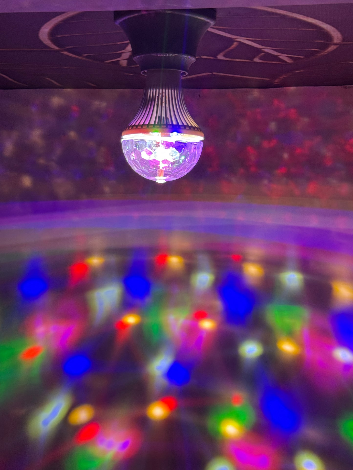 RGB Color Rotating Bulb multi colour Multi function , Disco Ball, LED Party Bulbs 6 Colored