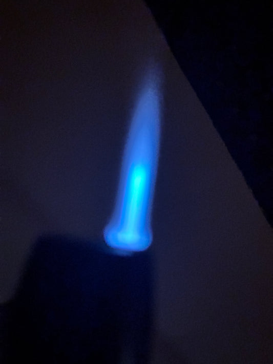 Metal Windproof Cigarette Jet Gas Lighter – Blue Flame Straight Lighter Butane Inflatable Lighter