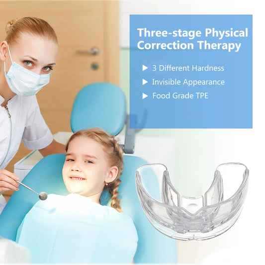 3 Stages Teeth Corrector Dental Orthodontic Braces Silicone Alignment Trainer Retainer Bruxism Mouth Guard Kids Straightener